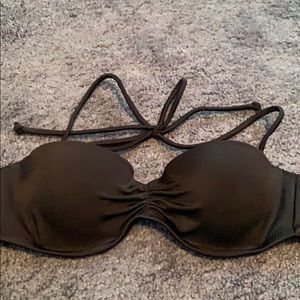 Strapless Black bikini. Victoria’s Secret.